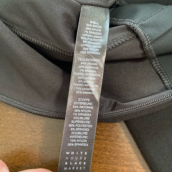 NWT Gorgeous Black Dress, size 4, from White House Black Market. - Picture 12 of 13